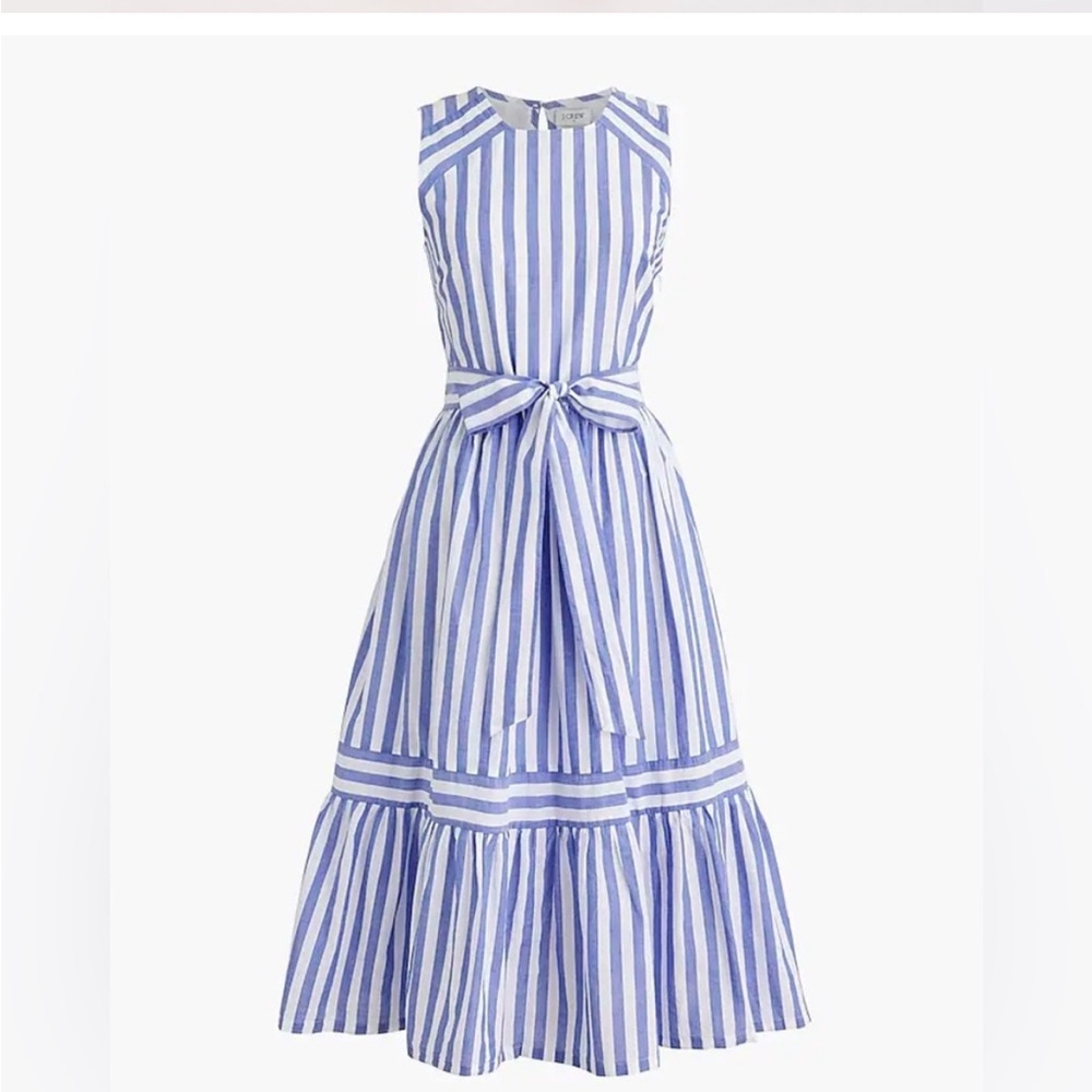 J.Crew Striped Midi Dress NWT